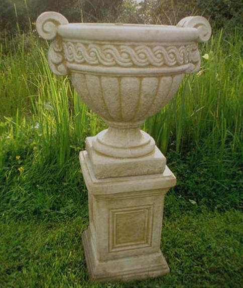Handled Urn and Plinth ADW3002