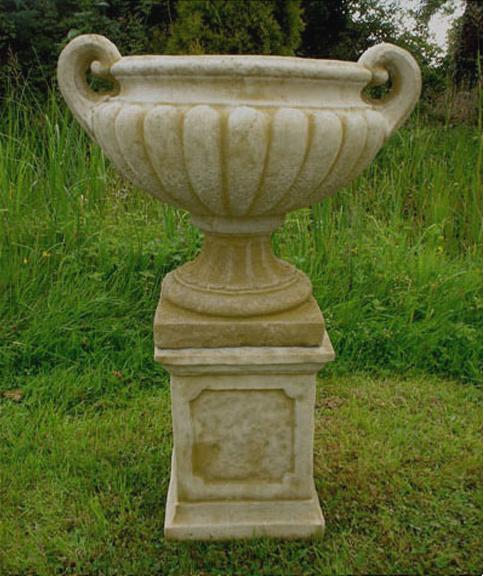 Large Urn and Plinth ADW3001