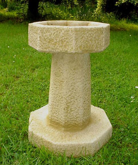 Small Hex Birdbath ADW1006